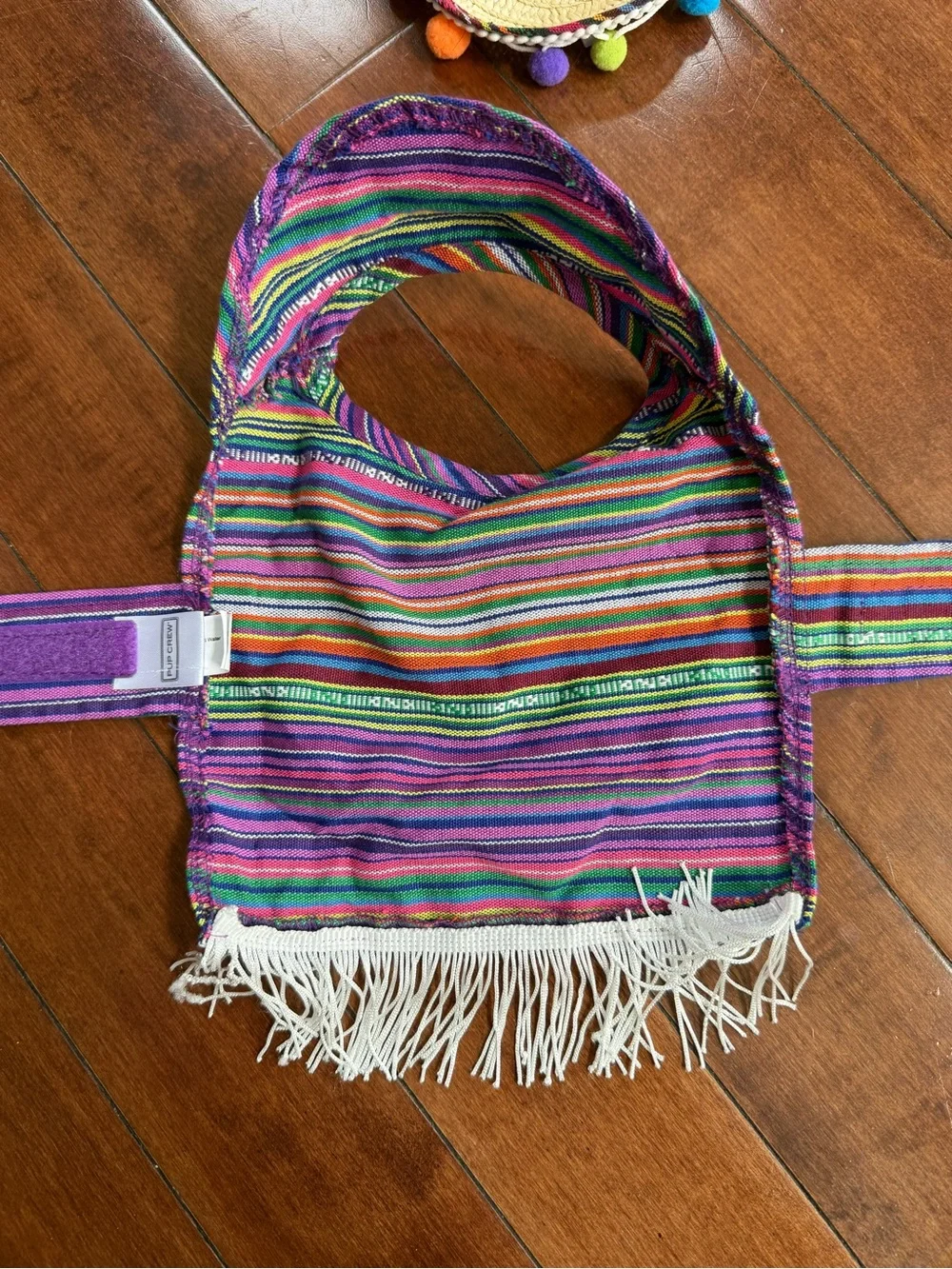 Pup Crew Mexican Fiesta Sombrero & Serape Dog Costume, size XS/Small